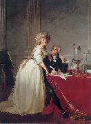 Portrait of Monsieur de Lavoisier and his Wife, chemist Marie-Anne Pierrette Paulze